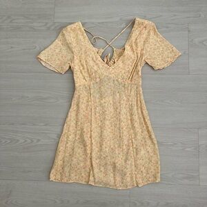 Elodie Orange flowy dress